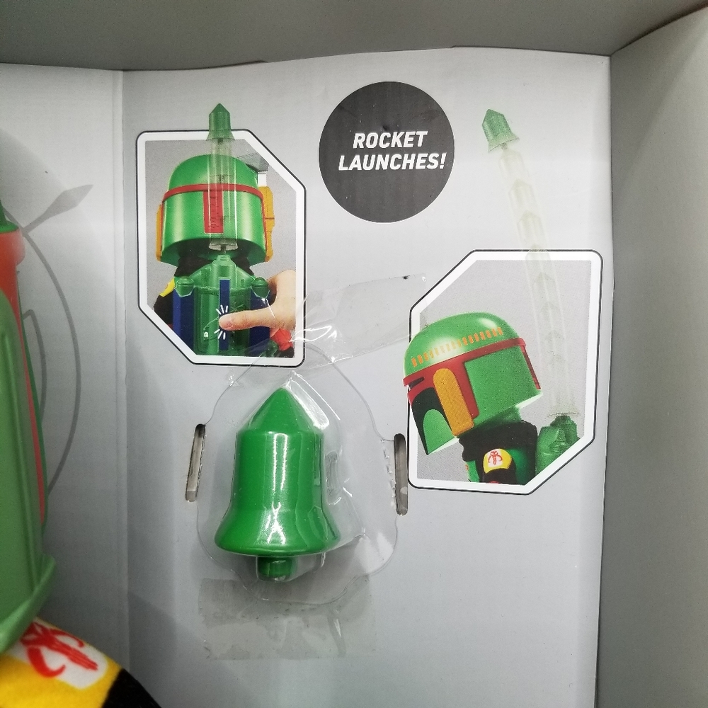 Star Wars Rocket Launching Boba Fett Feature Plush, 12” Tall Figure - Picture 4 of 7